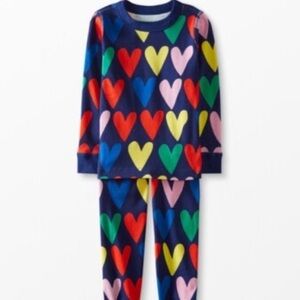 HANNA ANDERSSON Happy Hearts Long Pajamas Kids size 14
